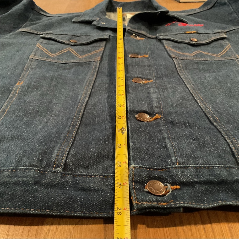Wrangler Men's Dark Blue Denim Jacket St Paul Rodeo Embroidered NWOT - Picture 9 of 9